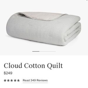 Cloud Cotton Quilt in Smoke and Blush - Parachute